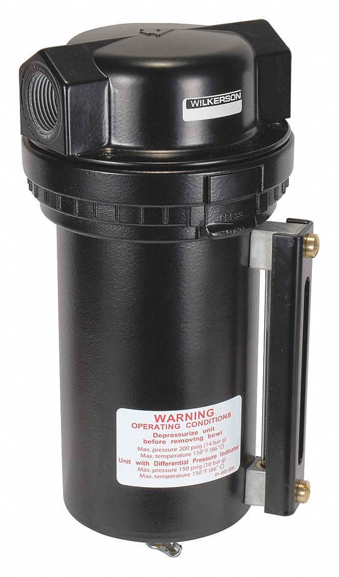 WILKERSON Compressed Air Filter Particulate, 3/4 in NPT, 5 micron, 316