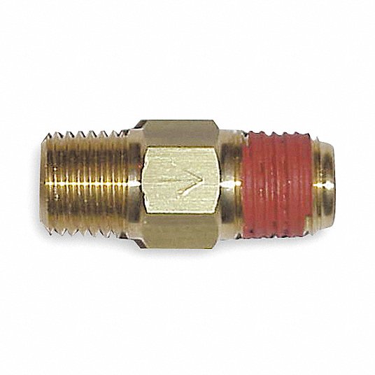 Compact Check Valve NPT Inlet F 1/4" NPT Outlet M 1/4 