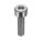 SOCKET HEAD CAP SCREW, M4-0.7 THREAD, 16MM L, STD, PLAIN, 316 STAINLESS STEEL, SOCKET, 50 PK