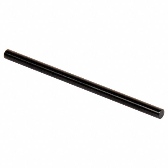 Class ZZ Go Pin Gauge: 0.0870 in Dia, 0.00020 in Tolerance, Steel, Black  Oxide