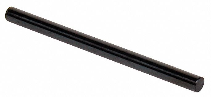 Class ZZ No-Go Pin Gauge: 0.1110 in Dia, 0.00020 in Tolerance, Steel, Black Oxide