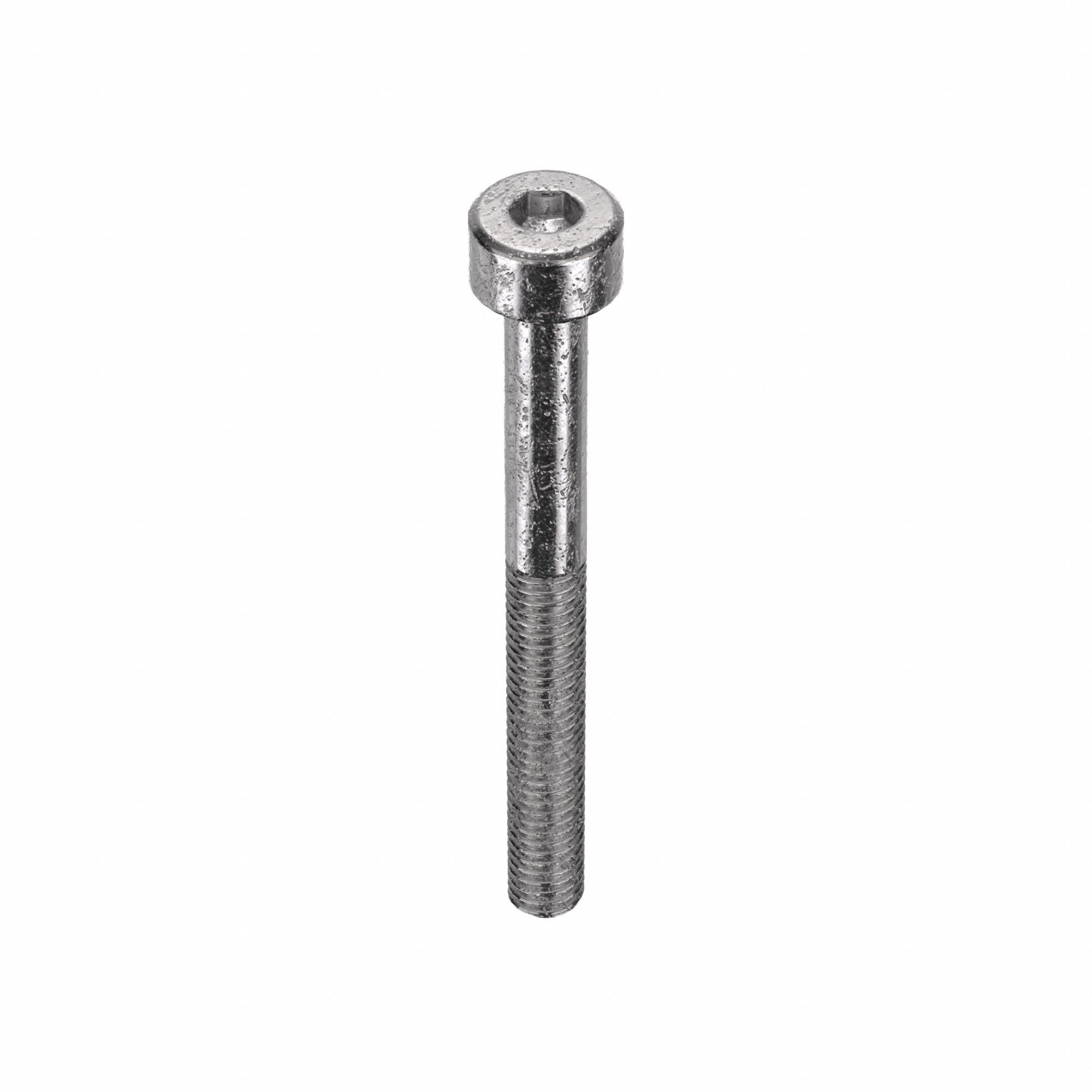 Socket Head Cap Screw: M4x0.70 Thread Size, 40 mm Lg, Std, Plain, Stainless Steel, 18-8, 50 PK