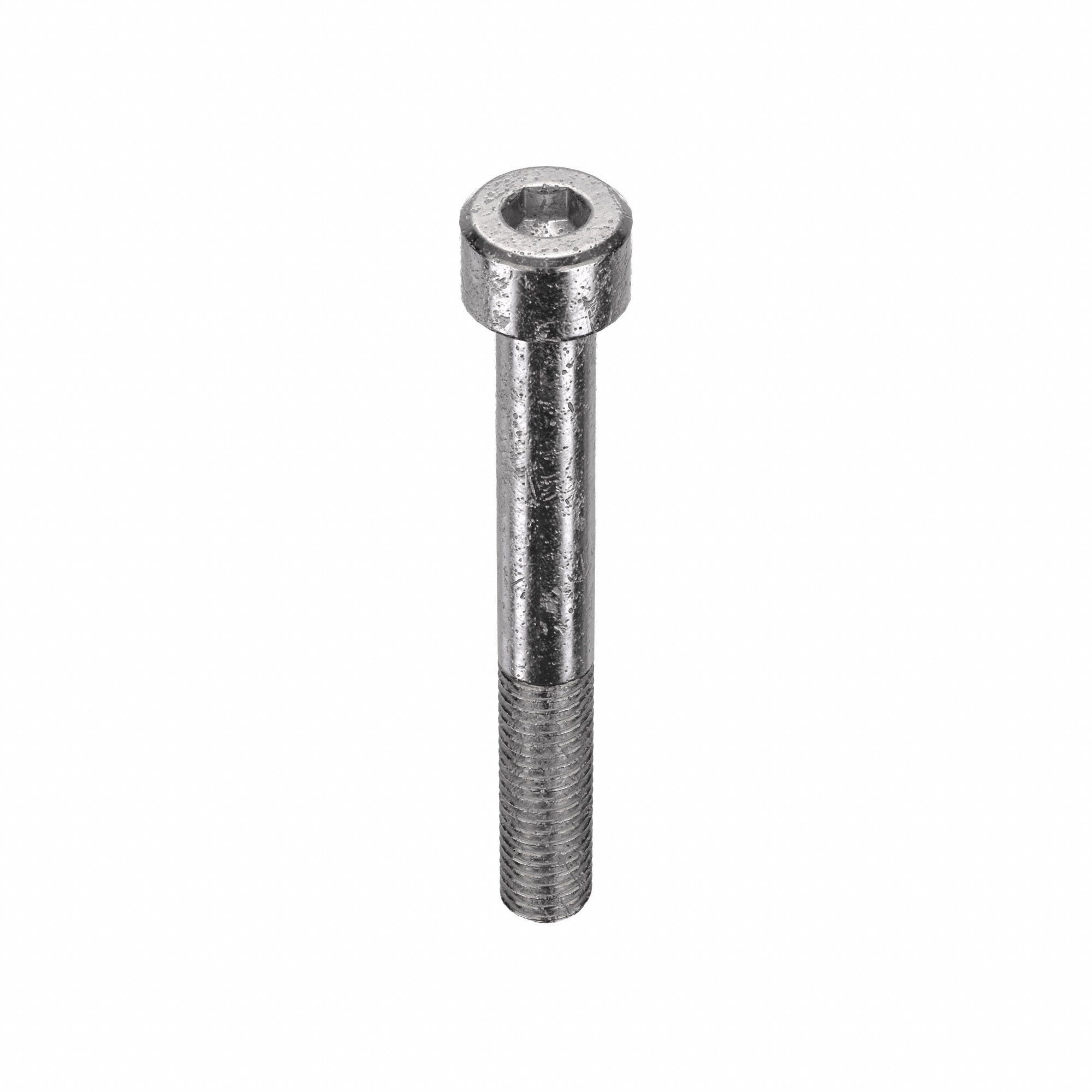 Socket Head Cap Screw: M8x1.25 Thread Size, 65 mm Lg, Std, Plain, Stainless Steel, 18-8, 10 PK
