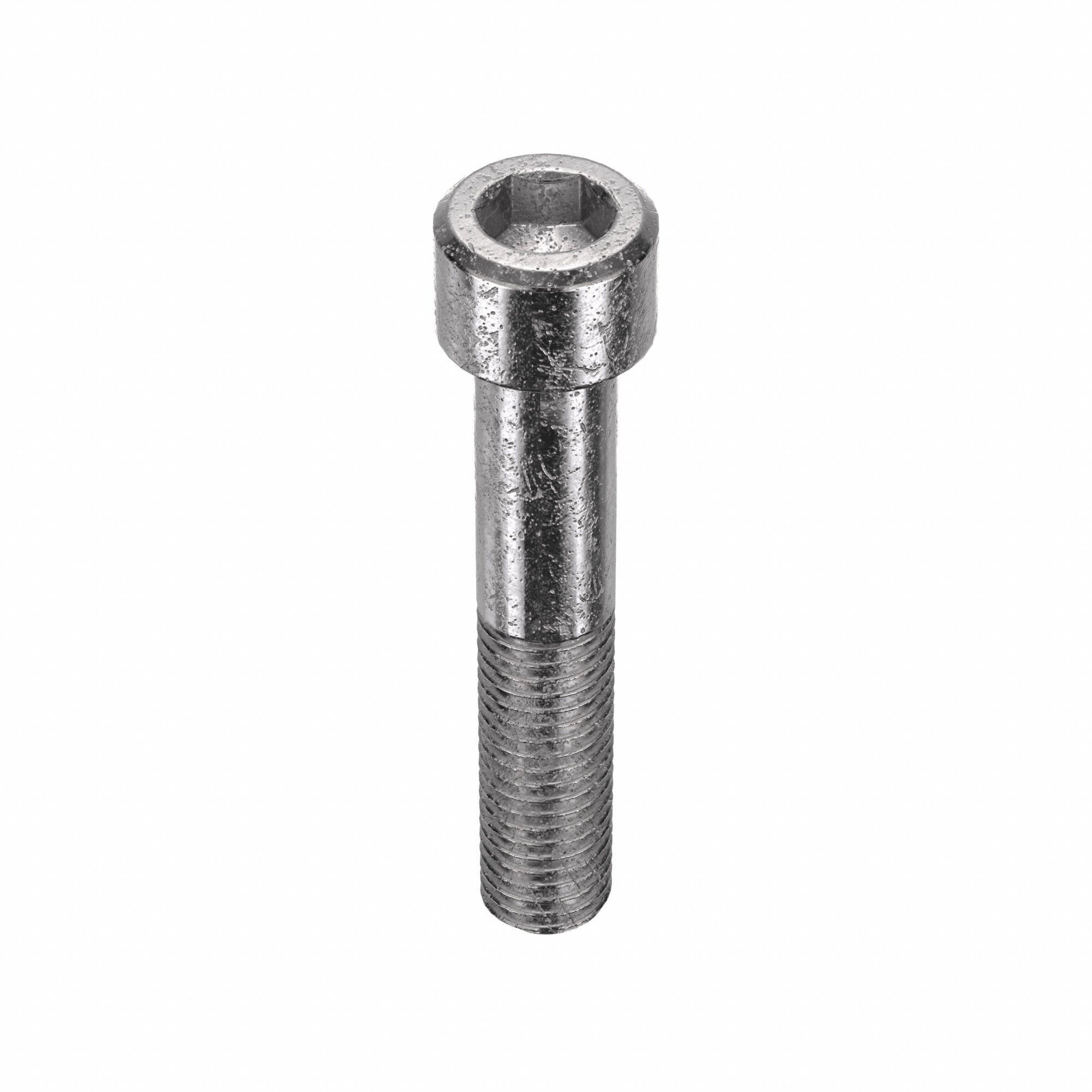 Socket Head Cap Screw: M12x1.75 Thread Size, 65 mm Lg, Std, Plain, Stainless Steel, 18-8, 5 PK