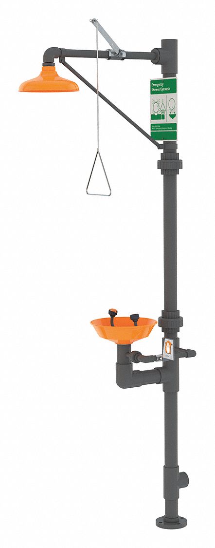 GUARDIAN EQUIPMENT Estación de Seguridad,Montaje de la Regadera y el