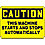 Caution Sign,10 x 14In,BK/YEL,ENG,Text