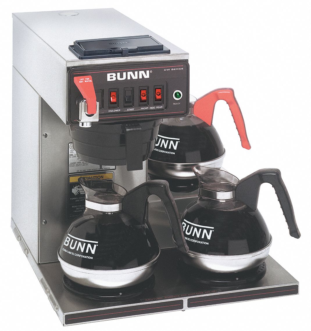 Bunn Vp17 3 Low Profile Coffee Brewer Webstaurantstore