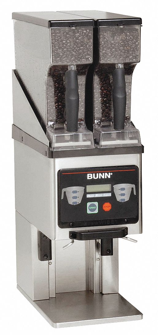 BUNN MultiHopper Coffee Grinder Two Hopper, 6 lb/Hopper, Stainless