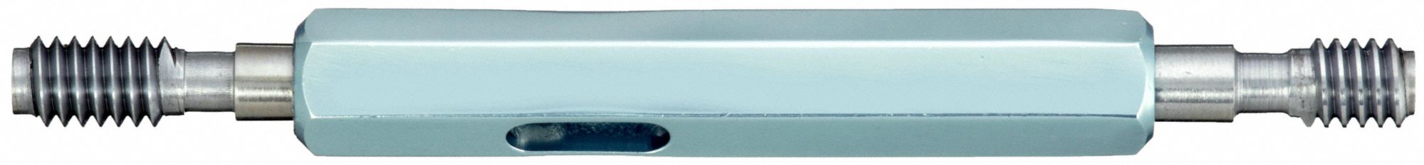 Threaded Plug Gauge Assembly: Go/No-Go (Plus/Minus), #12-24 Thread Size, UNC