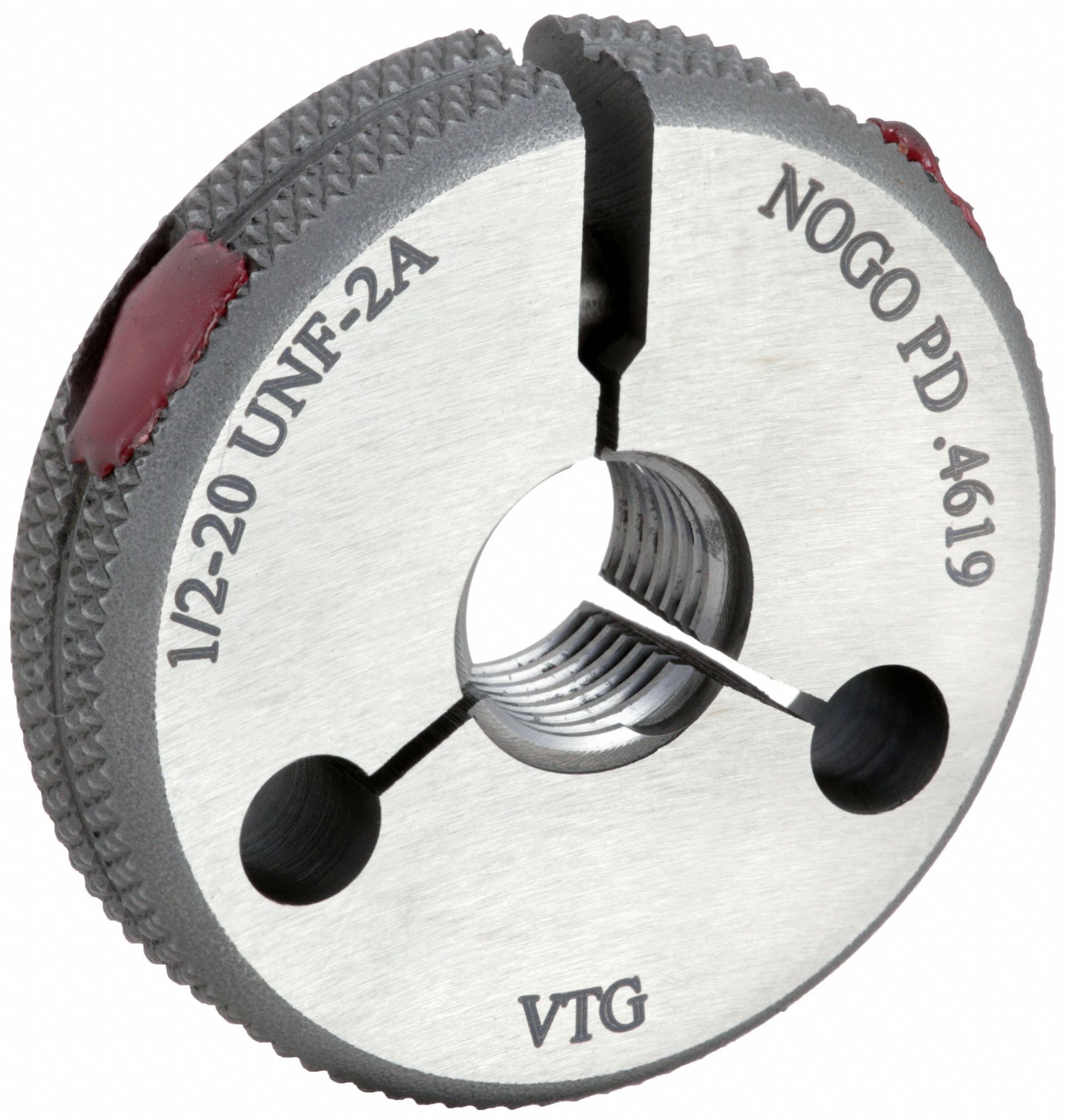 Vermont Gage Thread Size No Go Minus Threaded Ring Gauge Djc Grainger