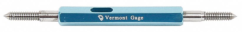 Threaded Plug Gauge Assembly Set: Go/No-Go (Plus/Minus), #3-48 Thread Size, UNC