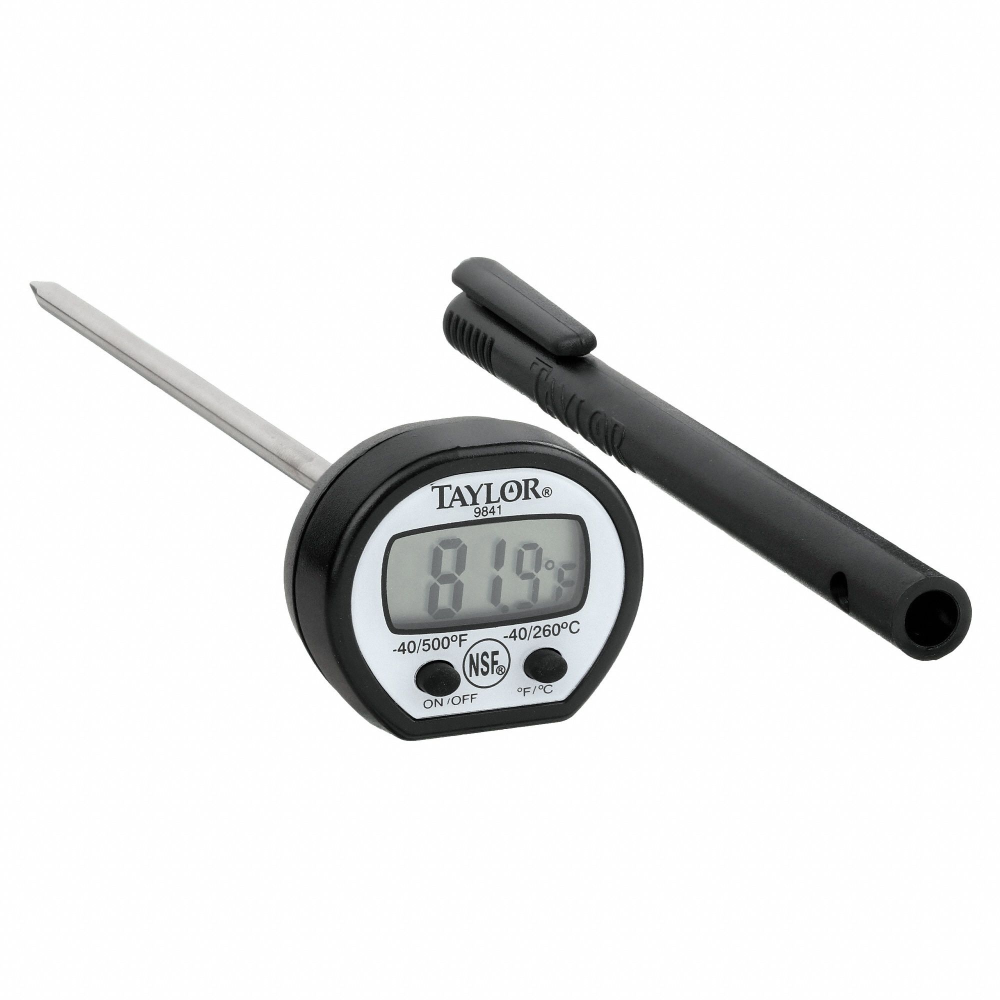 TAYLOR Item Digital Pocket Thermometer, Temp. Range (F) 40 to 500°F