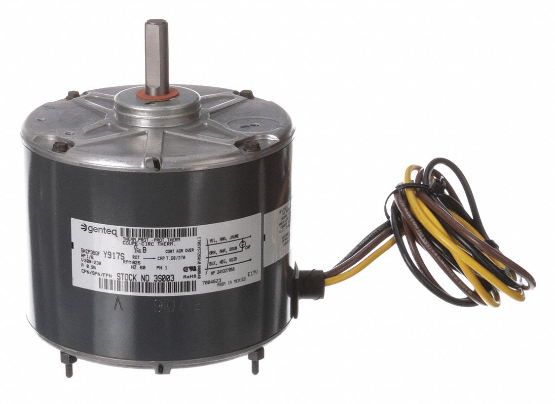 Genteq Condenser Fan Motor 1 5 Hp Oem Replacement Brand Carrier Bdp 6dll2 3s003 Grainger