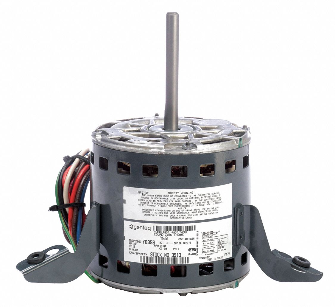 GENTEQ, Goodman OEM Repl, 1/2 HP, Direct Drive Blower Motor