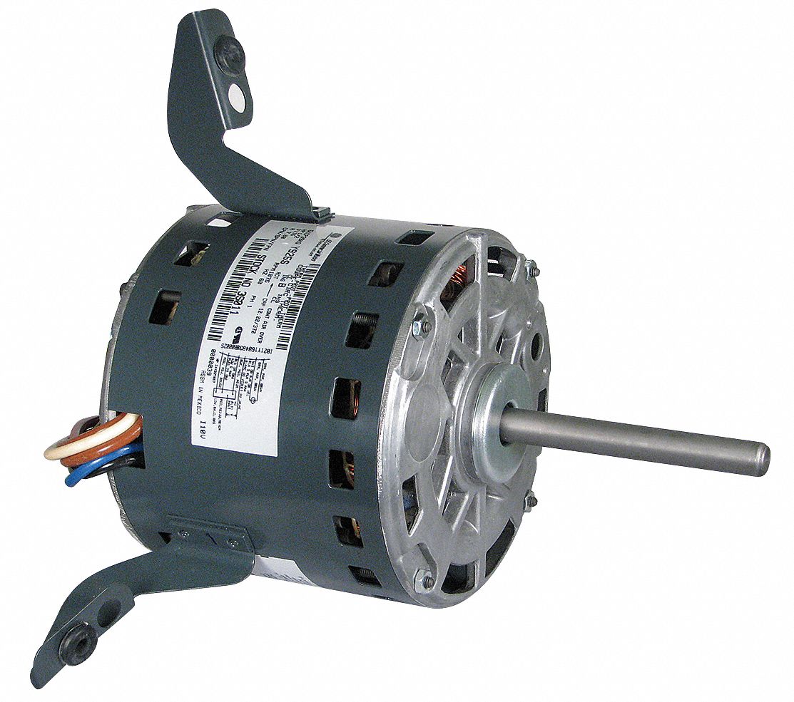 GENTEQ 1/2 HP Direct Drive Blower Motor, Permanent Split Capacitor ...