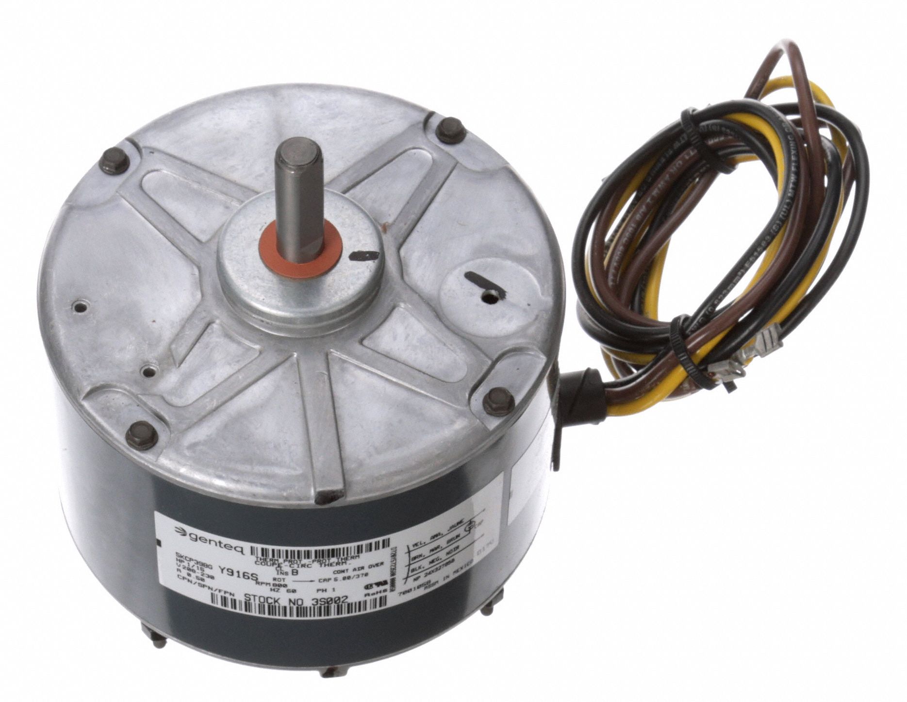 GENTEQ Condenser Fan Motor, 1/15 HP, OEM Replacement Brand Carrier/BDP 6DLP43S002 Grainger