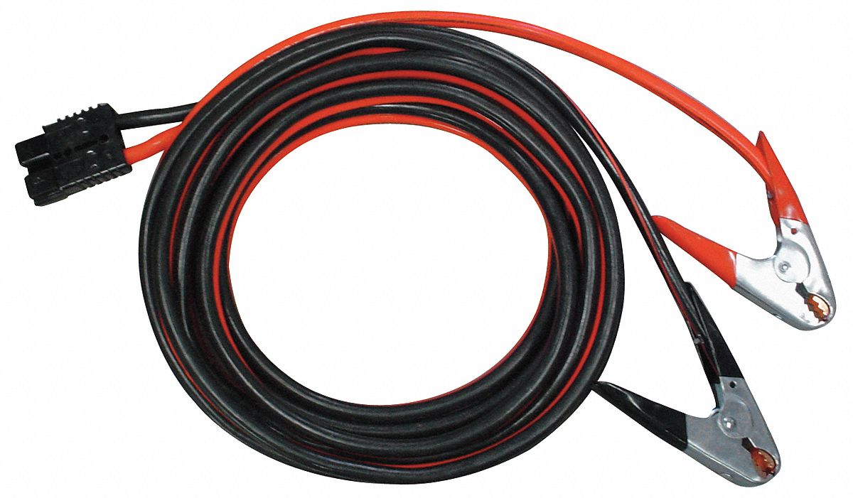 BATTERY CHARGE/JUMP START CABLES WITH PLUG, FOR BOBCAT/ENPAK/TRAILBLAZER WELDERS