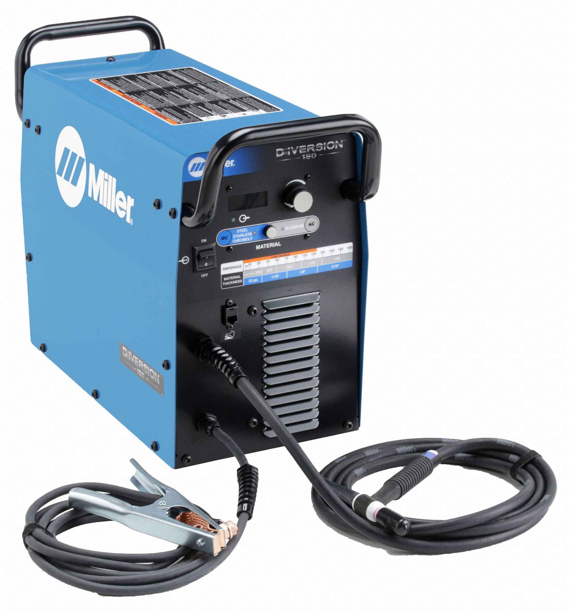 TIG WELDER, DIVERSION 180, AC/DC, TIG PACK WITH FOOT CONTROL, 180 A