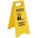 FLOOR SIGN, YELLOW, 24 IN., 2 SIDED