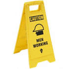 FLOOR SIGN, YELLOW, 24 IN., 2 SIDED