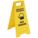 FLOOR SIGN,YELLOW,POLYPROPYLENE,24 IN H