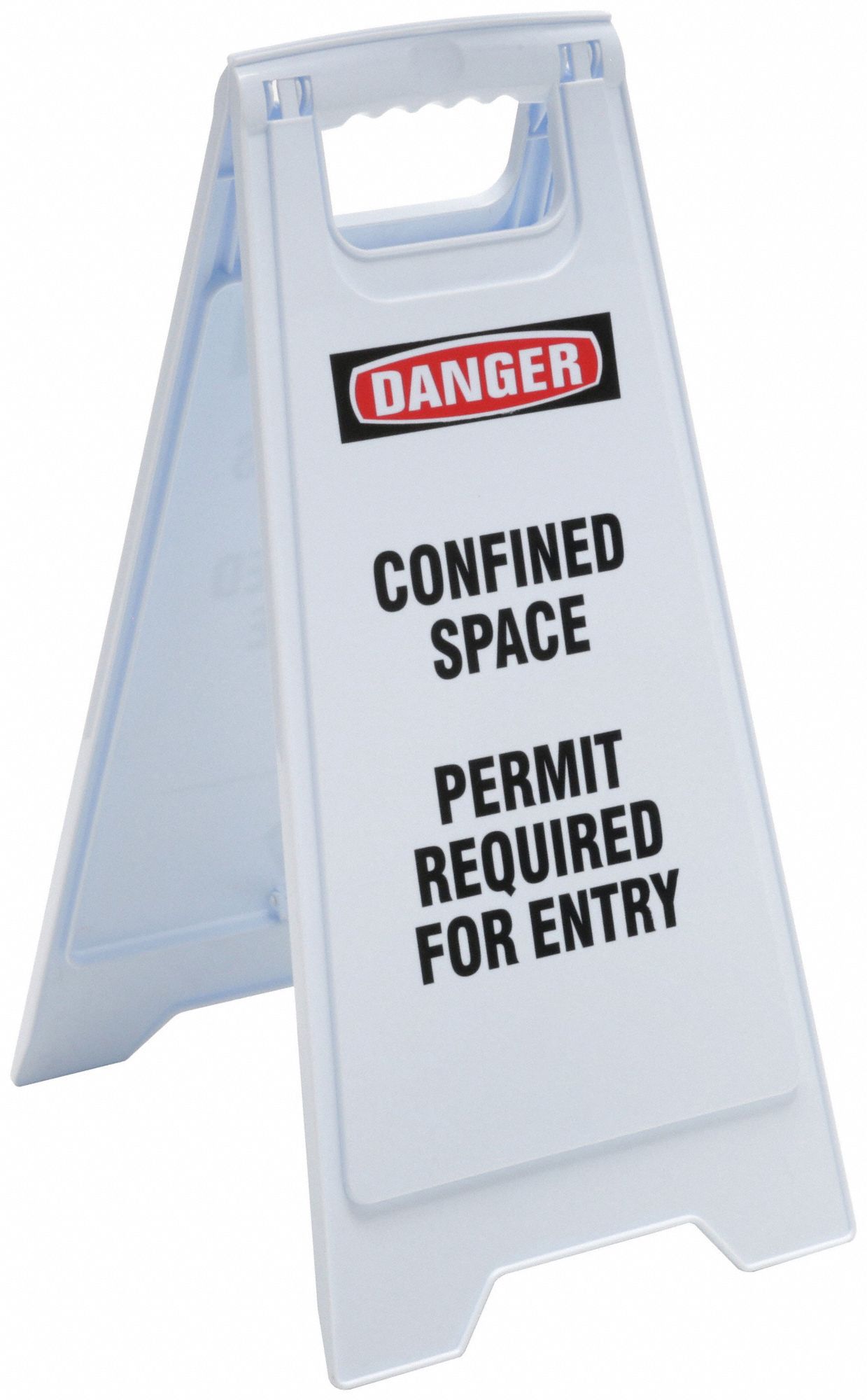 FLOOR SIGN,RED,POLYPROPYLENE,24 IN H
