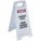 FLOOR SIGN,RED,POLYPROPYLENE,24 IN H