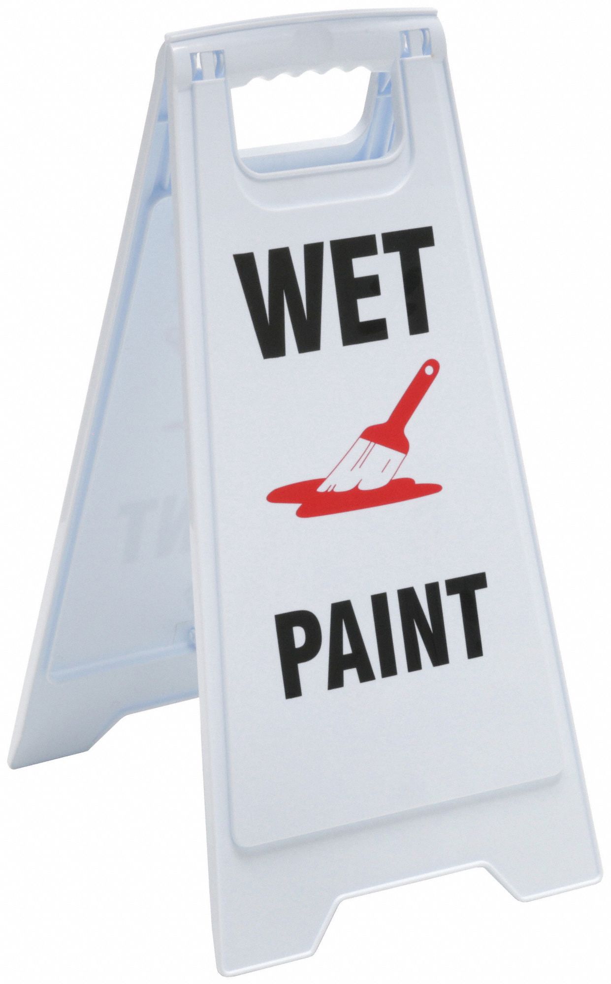 FLOOR SIGN,ENGLISH,WET PAINT,WHITE