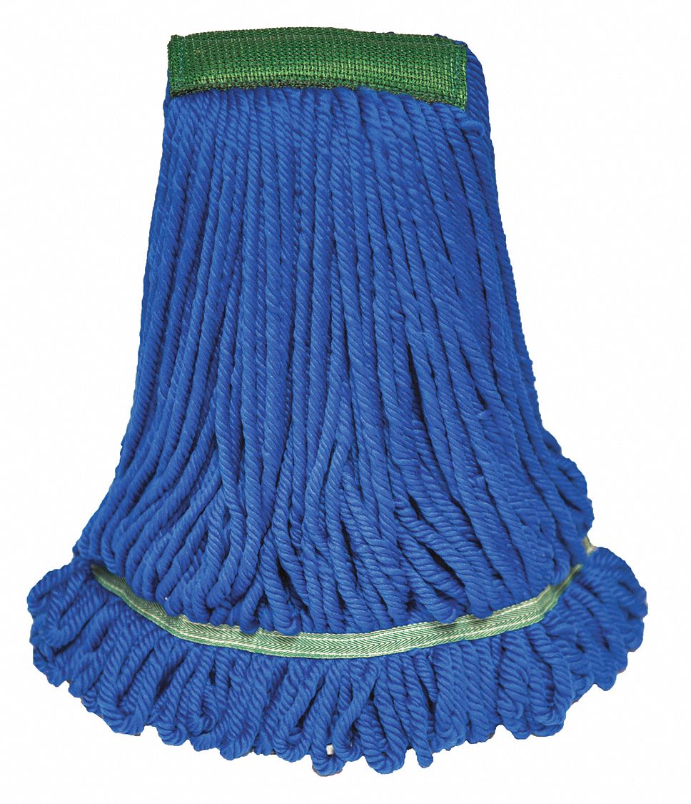 MOP HEAD,BLUE,MICROFIBER
