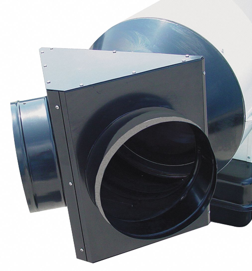 HEAT WAGON Duct Adapter, Steel, Diameter x Thickness 12 in x 0.03 in