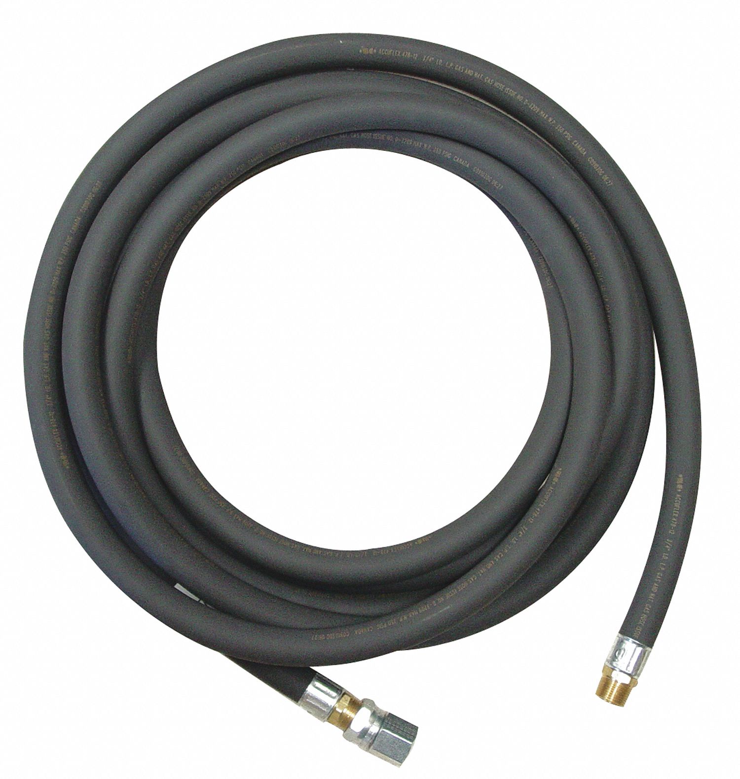 PORTABLE GAS HEATER HIGH PRESSURE GAS HOSE, PORTABLE GAS TORPEDO HEATERS, 25 FT HOSE L