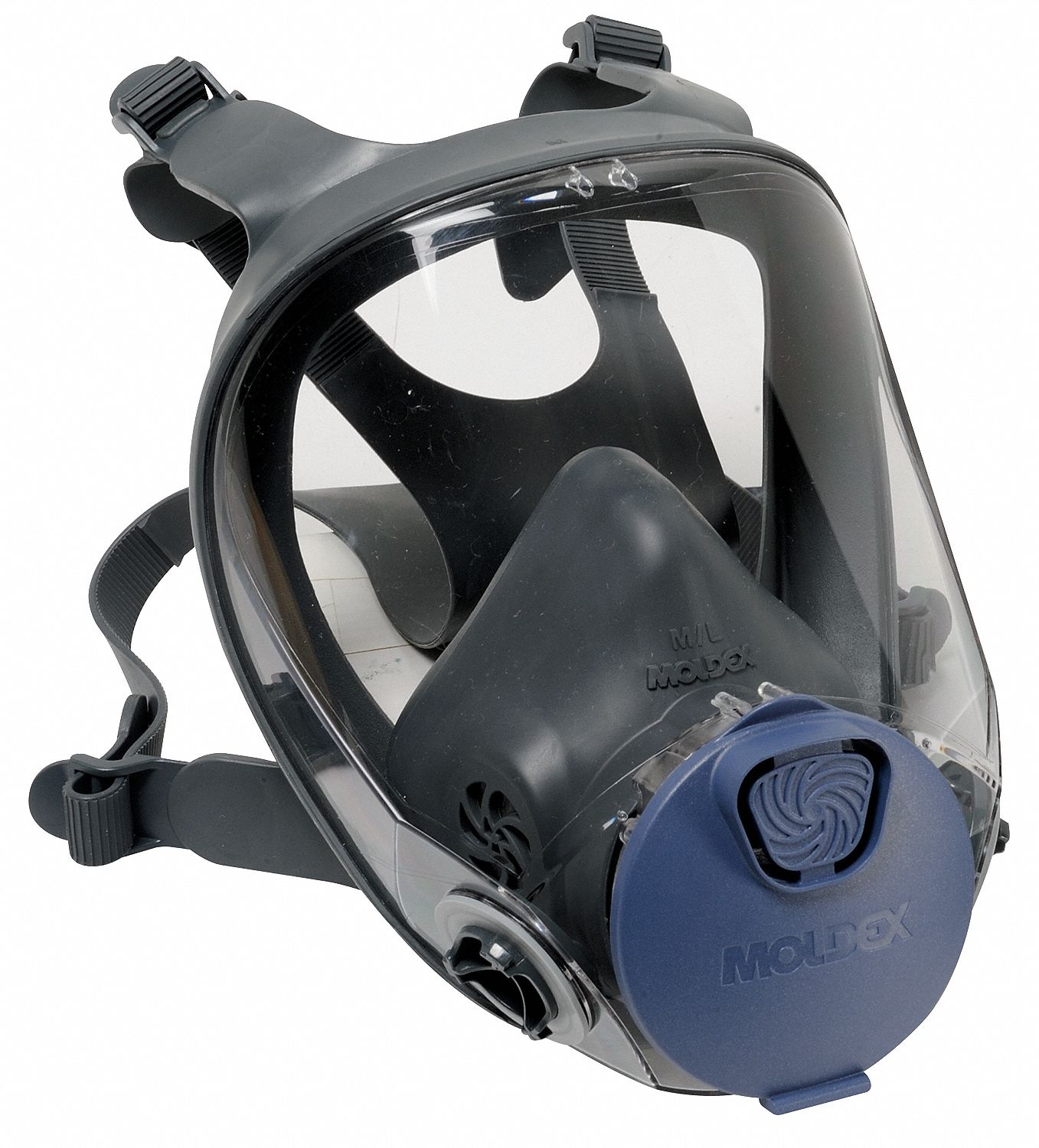 MOLDEX Full Face Respirator, 9000 Series, S, Cartridges Included No