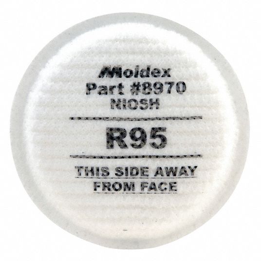R95, White Color, Filter - 6DMW1|8970 - Grainger