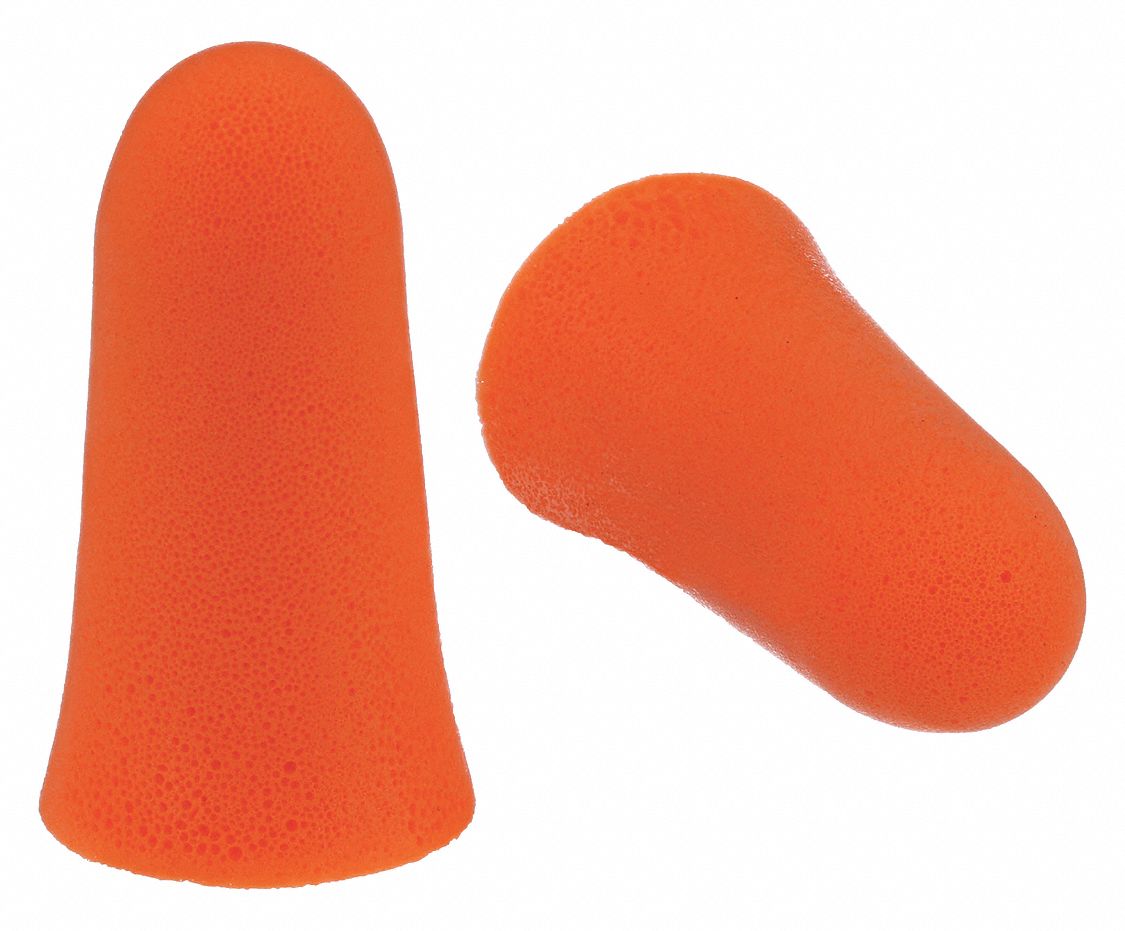 EARPLUGS, DISPOSABLE, ORNG, FOAM, MEDIUM, BULLET, 30DB, CORDLESS, CSA, 200PR