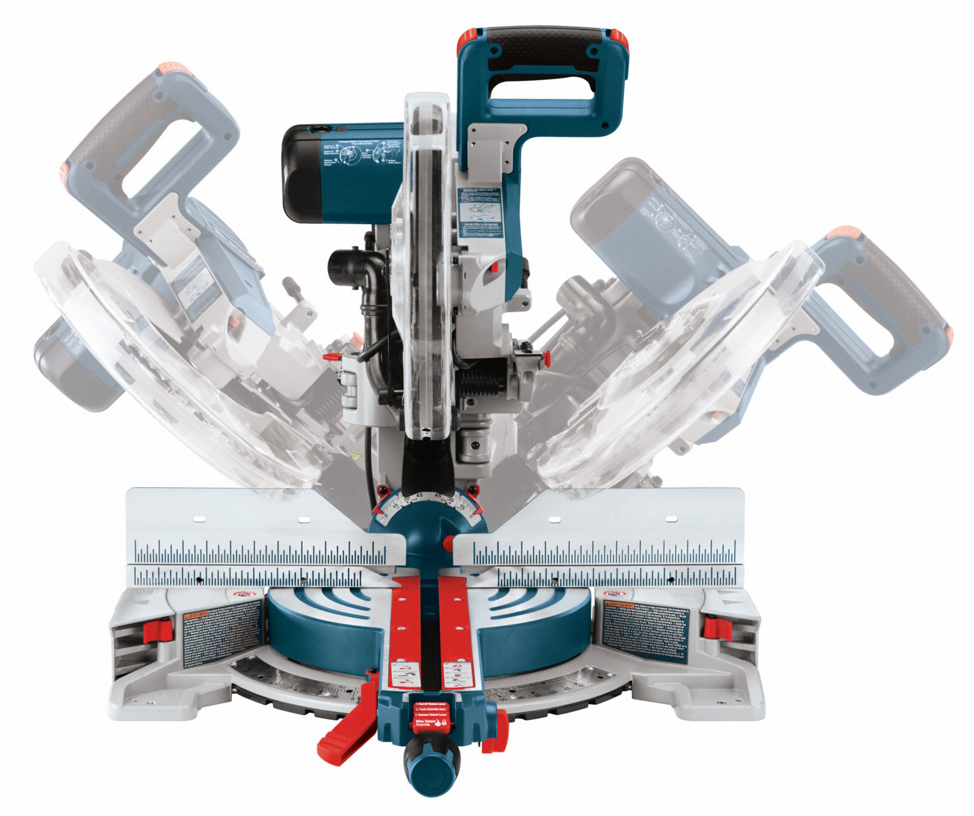 BOSCH Miter Saw Sliding, 14 in Max. Cut Wd 0 Deg. Miter, 52° Left to