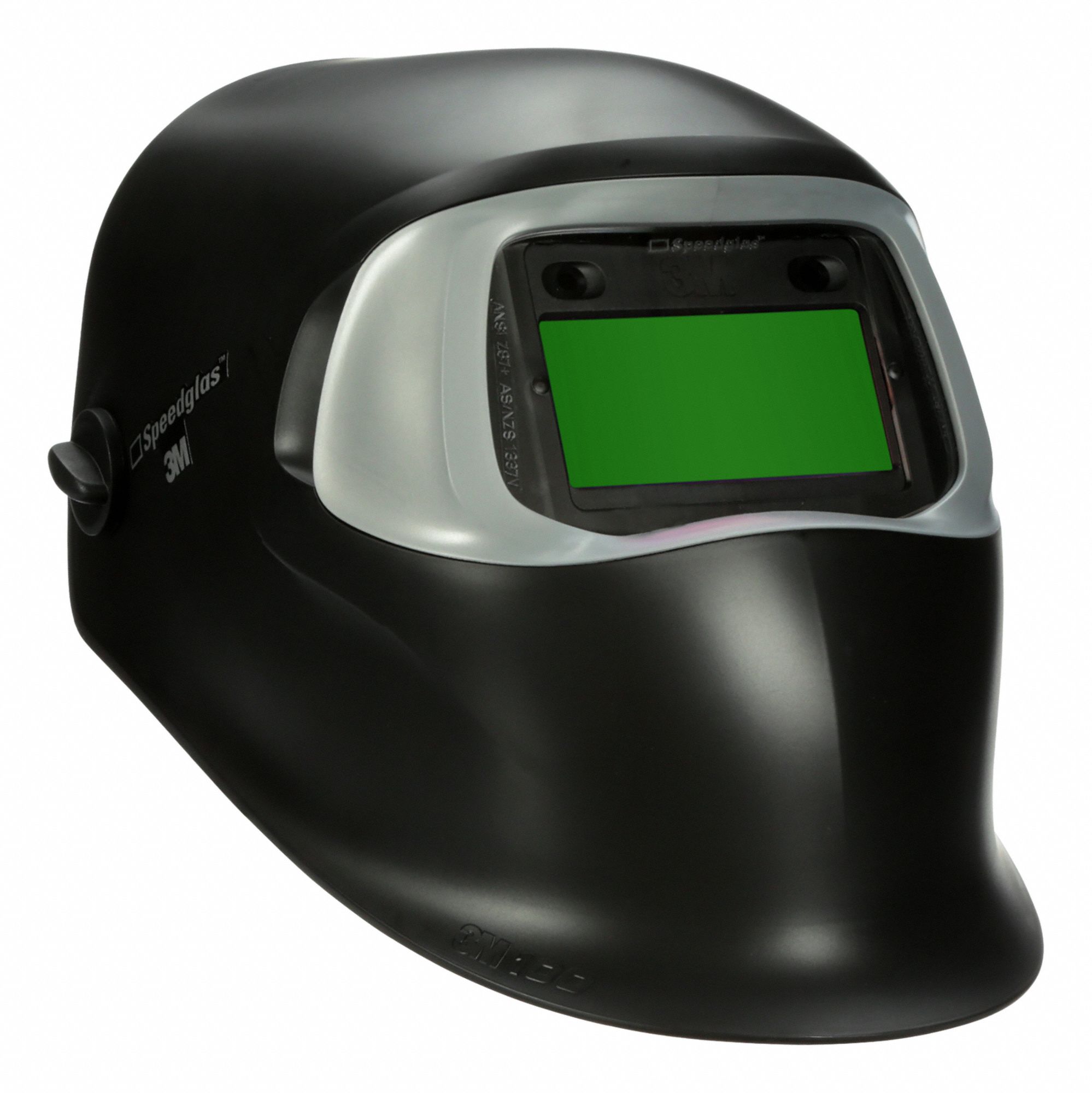 3M SPEEDGLAS Welding Helmet AutoDarkening, 2 Arc Sensors, Black, W8