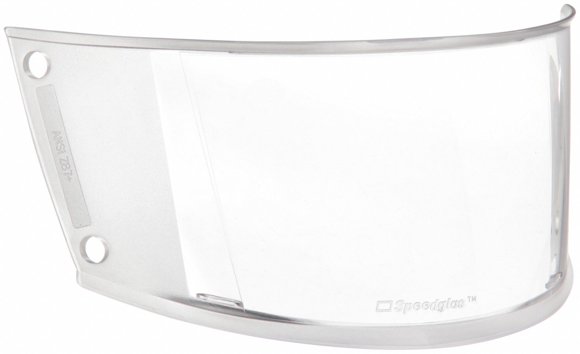 Outside Prot Plate: Sl Series Welding Helmets, Polycarbonate, W8-12, 8 in Plate Lg