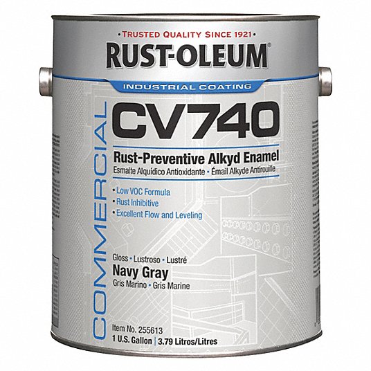 Rust-Oleum 255613 1 Gal 100 VOC DTM Alkyd Navy Gray