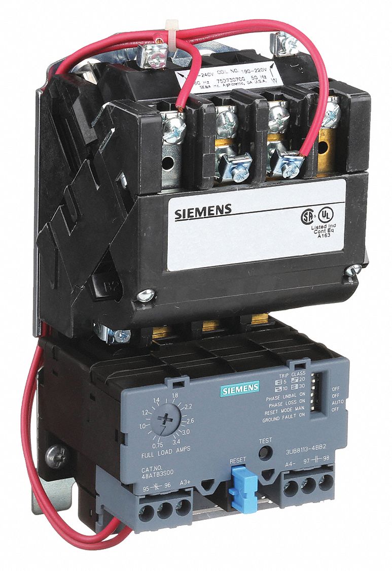 SIEMENS, NonReversing, 3 Poles, NEMA Motor Starter 6DRY4