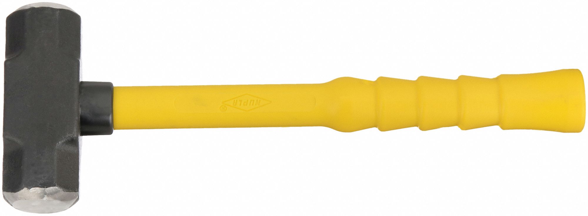 STEEL ENGINEERING HAMMER, FIBREGLASS HANDLE, 4 LB HEAD WT, 1⅝ IN DIA, 14 IN OVERALL L, 6894090