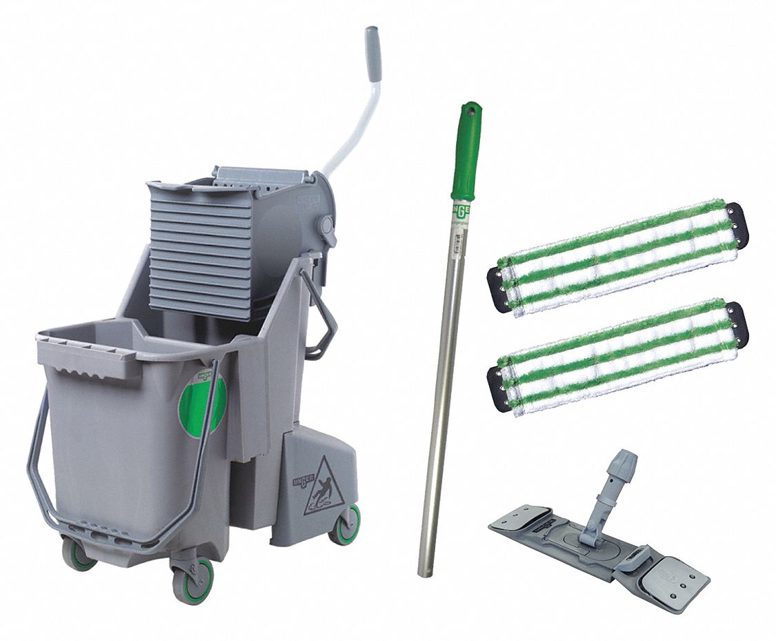 TABLE CLEANING KIT,GRAY/GREEN,8 GAL