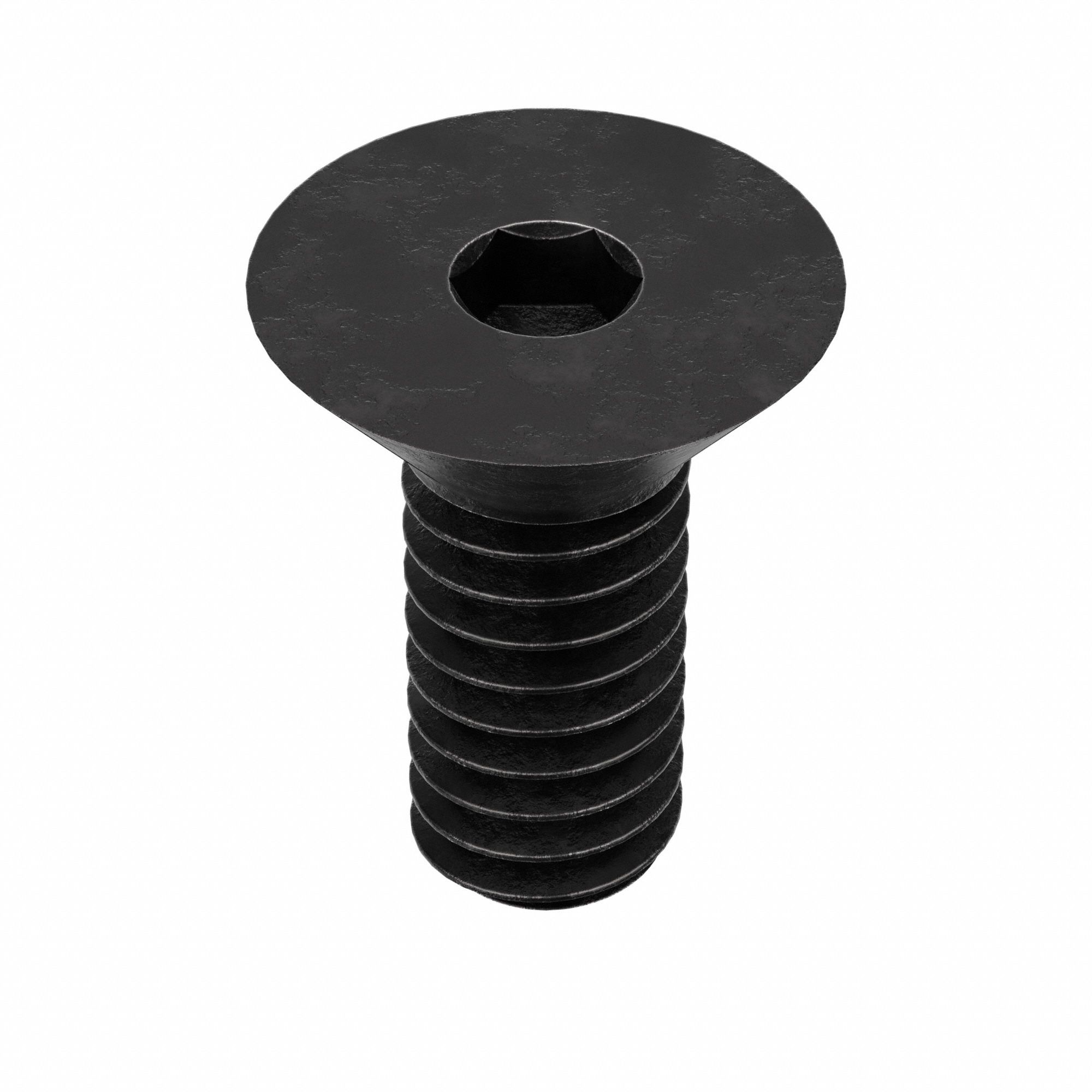 Socket Flat Head Screw: M2x0.40 Thread Size, 4 mm Lg, Flat, Black Oxide, Alloy Steel, 25 PK