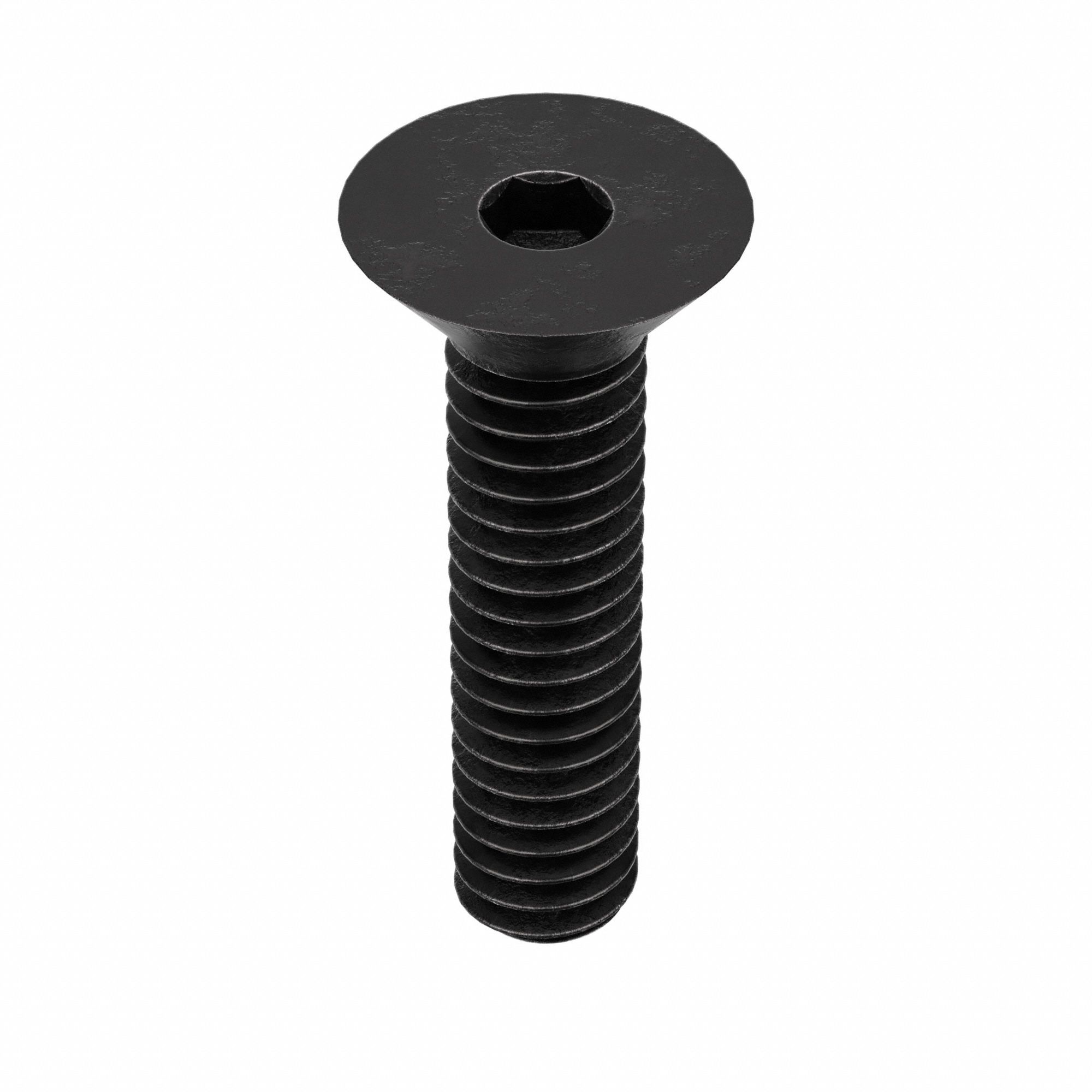 Socket Flat Head Screw: M2x0.40 Thread Size, 8 mm Lg, Flat, Black Oxide, Alloy Steel, 25 PK