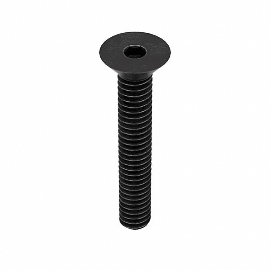 M2-0.4 Thread Size, 12 mm Lg, Socket Flat Head Screw - 6DU19 M2-0.4 Thread Size, 12 mm Lg, Socket Flat Head Screw - 6DU19