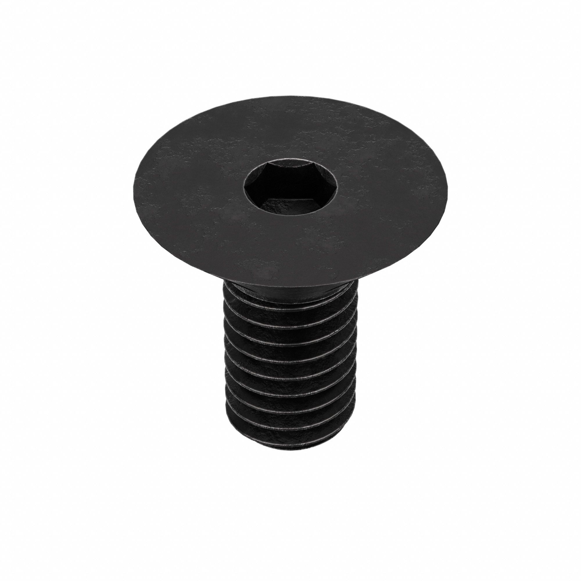 Socket Flat Head Screw: M3x0.50 Thread Size, 5 mm Lg, Flat, Black Oxide, Alloy Steel, 100 PK