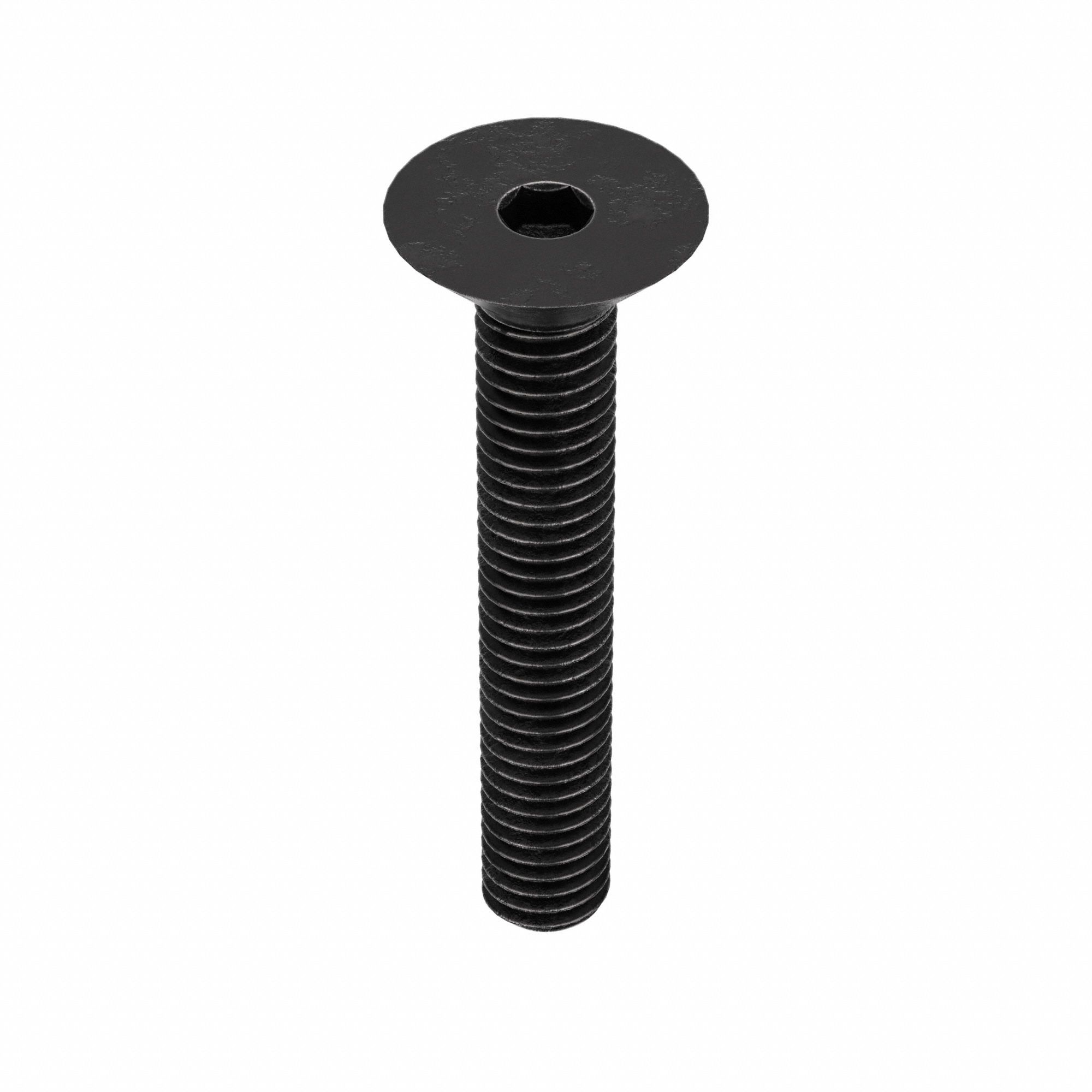 Socket Flat Head Screw: M3x0.50 Thread Size, 18 mm Lg, Flat, Black Oxide, Alloy Steel, 100 PK