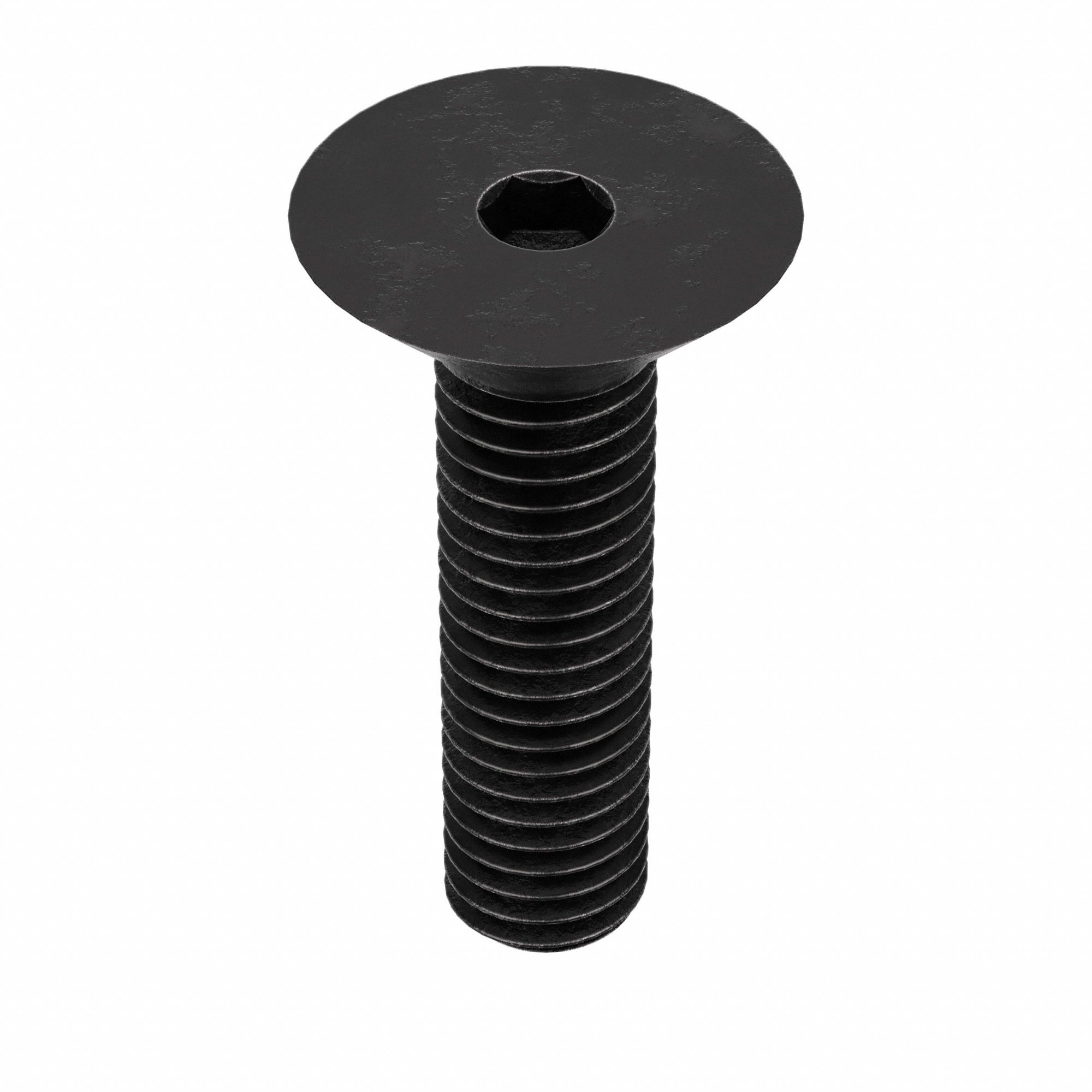 Socket Flat Head Screw: M5x0.80 Thread Size, 18 mm Lg, Flat, Black Oxide, Alloy Steel, 100 PK
