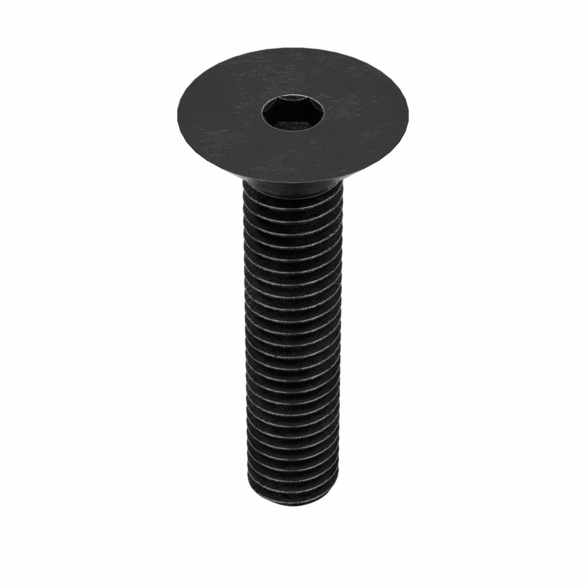 Socket Flat Head Screw: M5x0.80 Thread Size, 22 mm Lg, Flat, Black Oxide, Alloy Steel, 100 PK