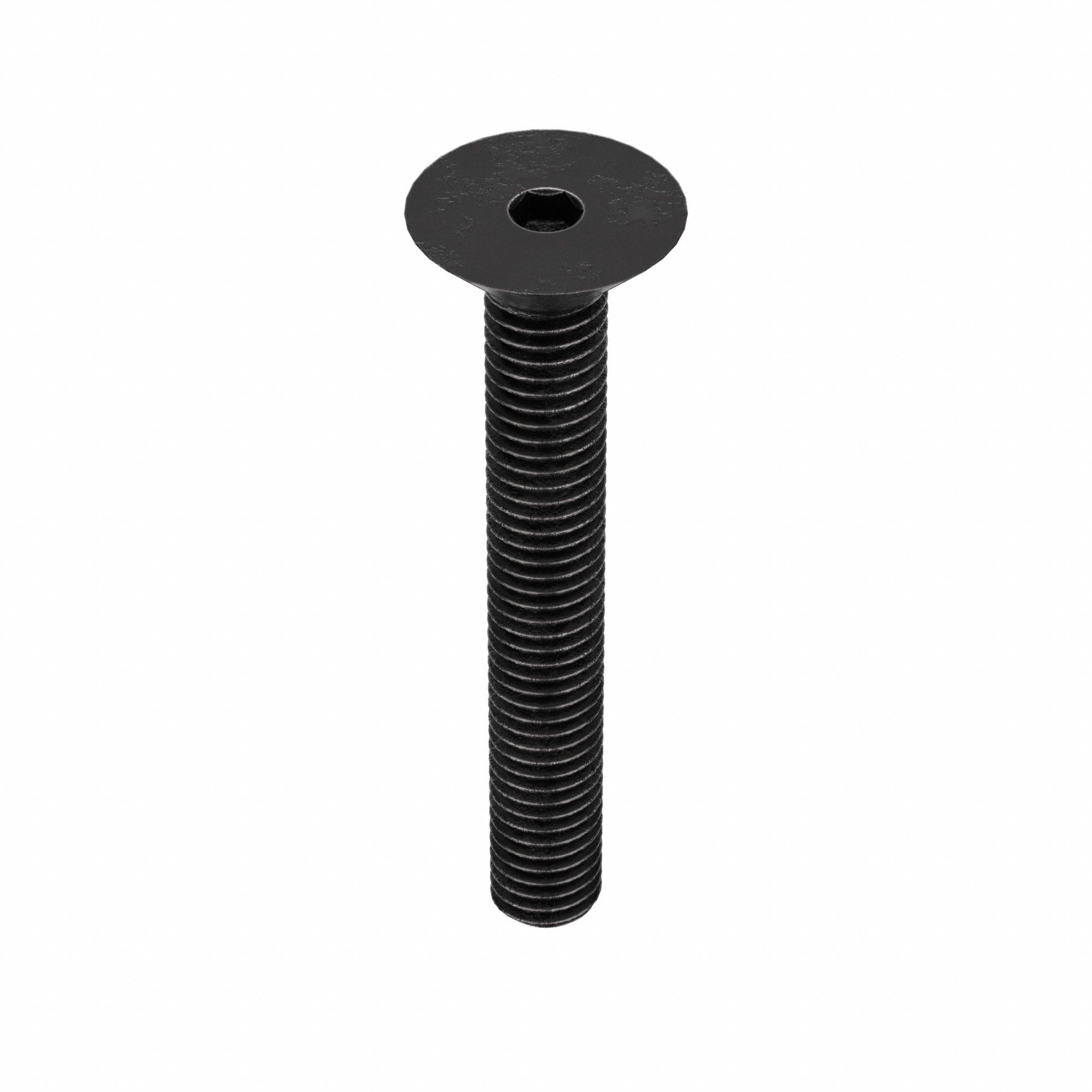 Socket Flat Head Screw: M5x0.80 Thread Size, 35 mm Lg, Flat, Black Oxide, Alloy Steel, 100 PK
