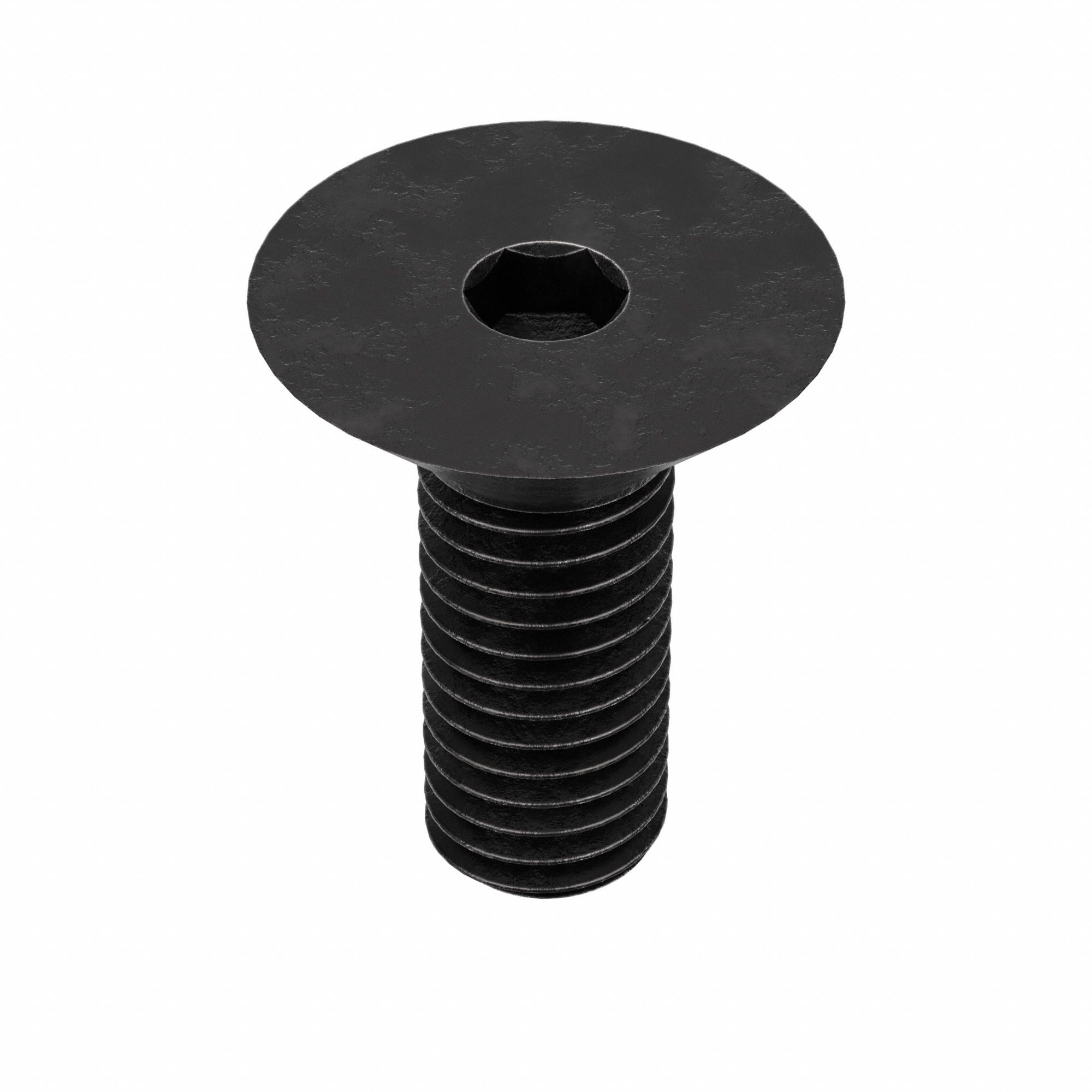 SOCKET FLAT HEAD SCREW, M8-1.25 THREAD, 18MM L, FLAT, BLACK OXIDE, STEEL, CLASS 10.9, 50 PK